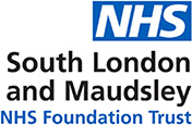 South London and Maudsley NHS Foundation Trust logo.